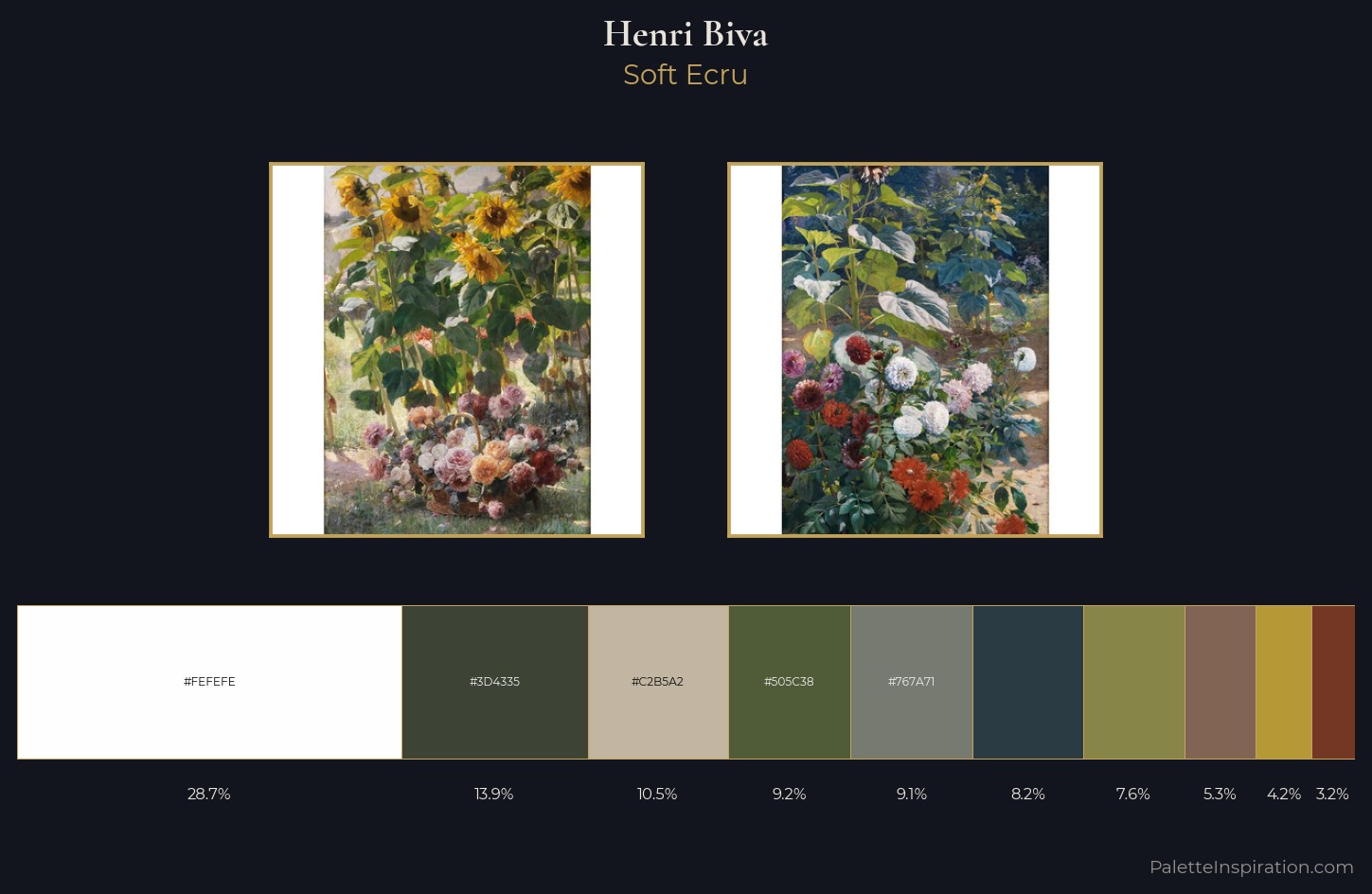 Henri Biva Palette 2 — Soft Ecru