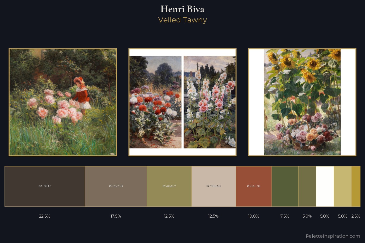 Henri Biva Master Palette — Veiled Tawny