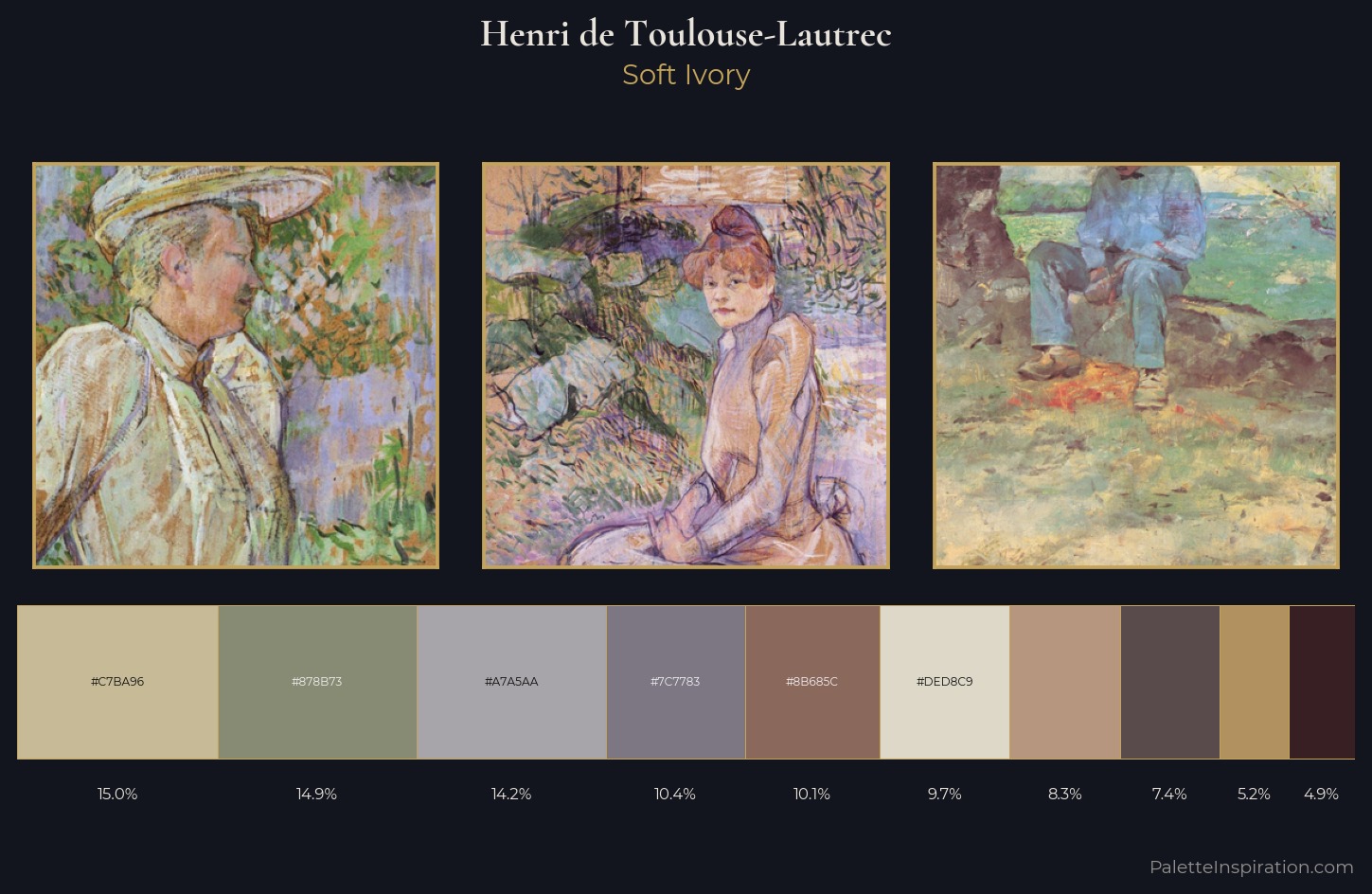 Henri de Toulouse-Lautrec Palette 6 — Soft Ivory