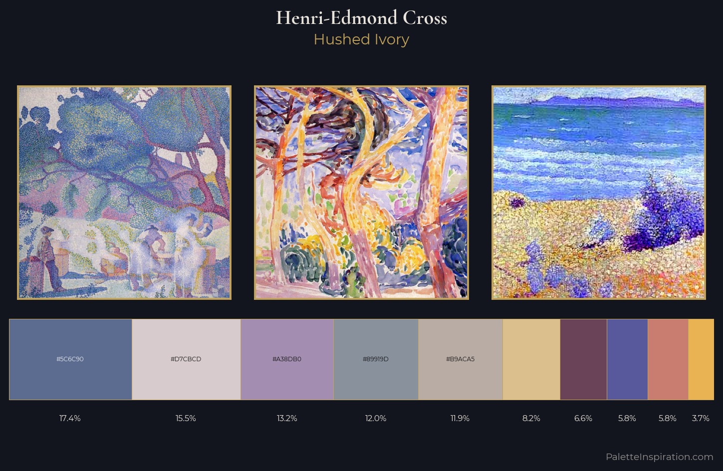 Henri-Edmond Cross Palette 3 — Hushed Ivory