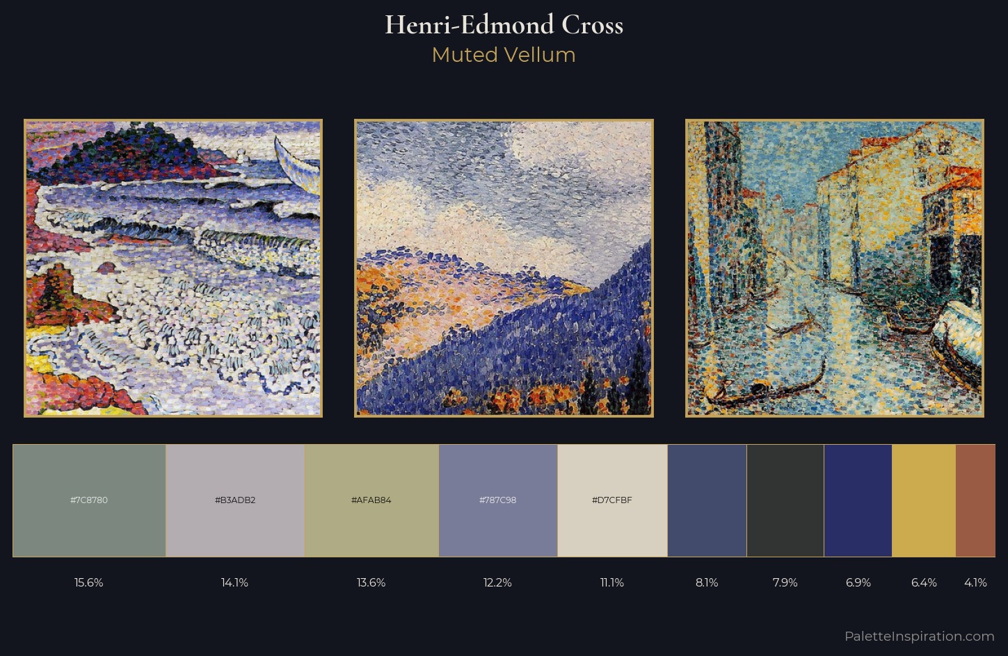 Henri-Edmond Cross Palette 8 — Muted Vellum