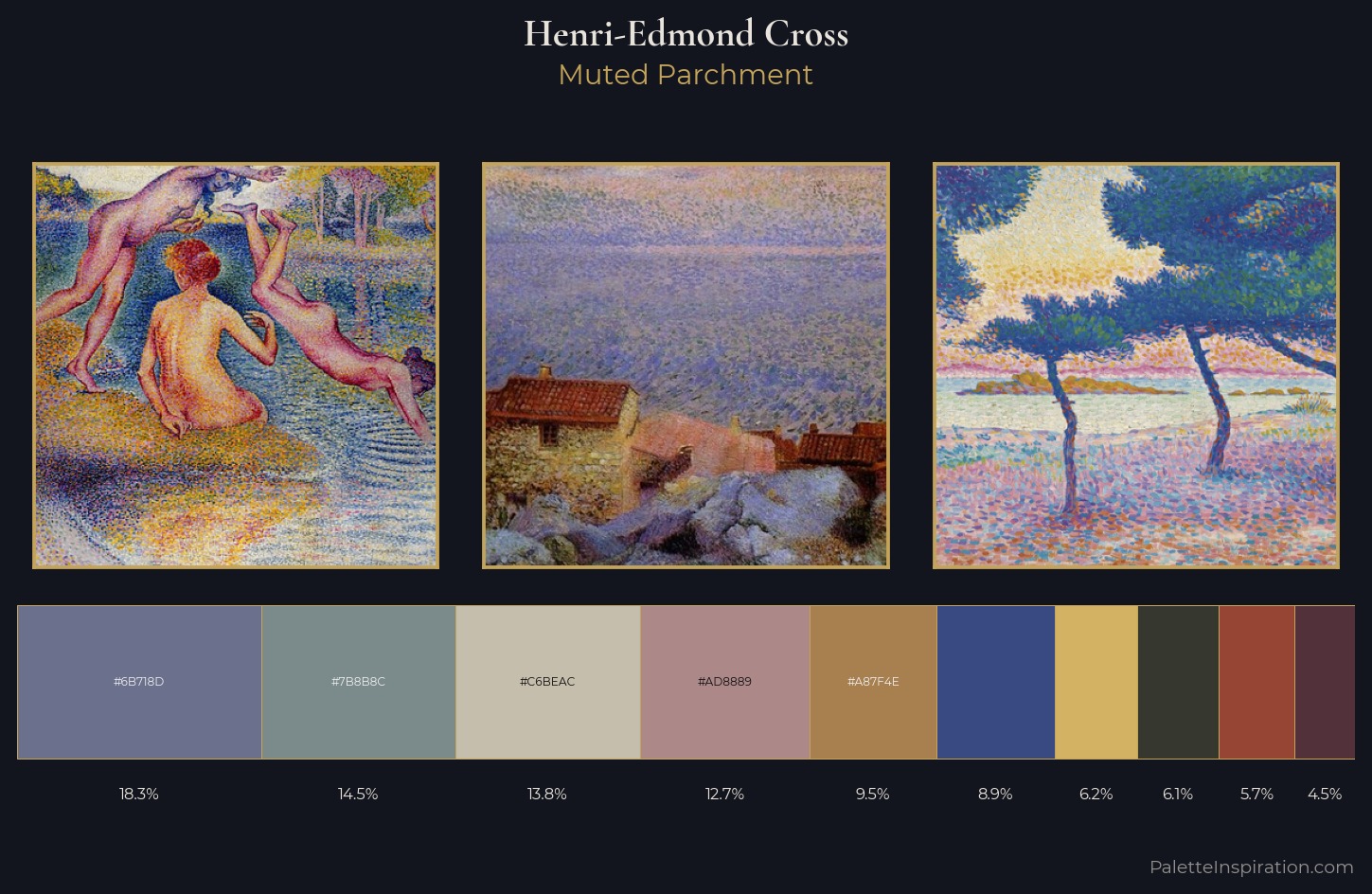 Henri-Edmond Cross Palette 12 — Muted Parchment