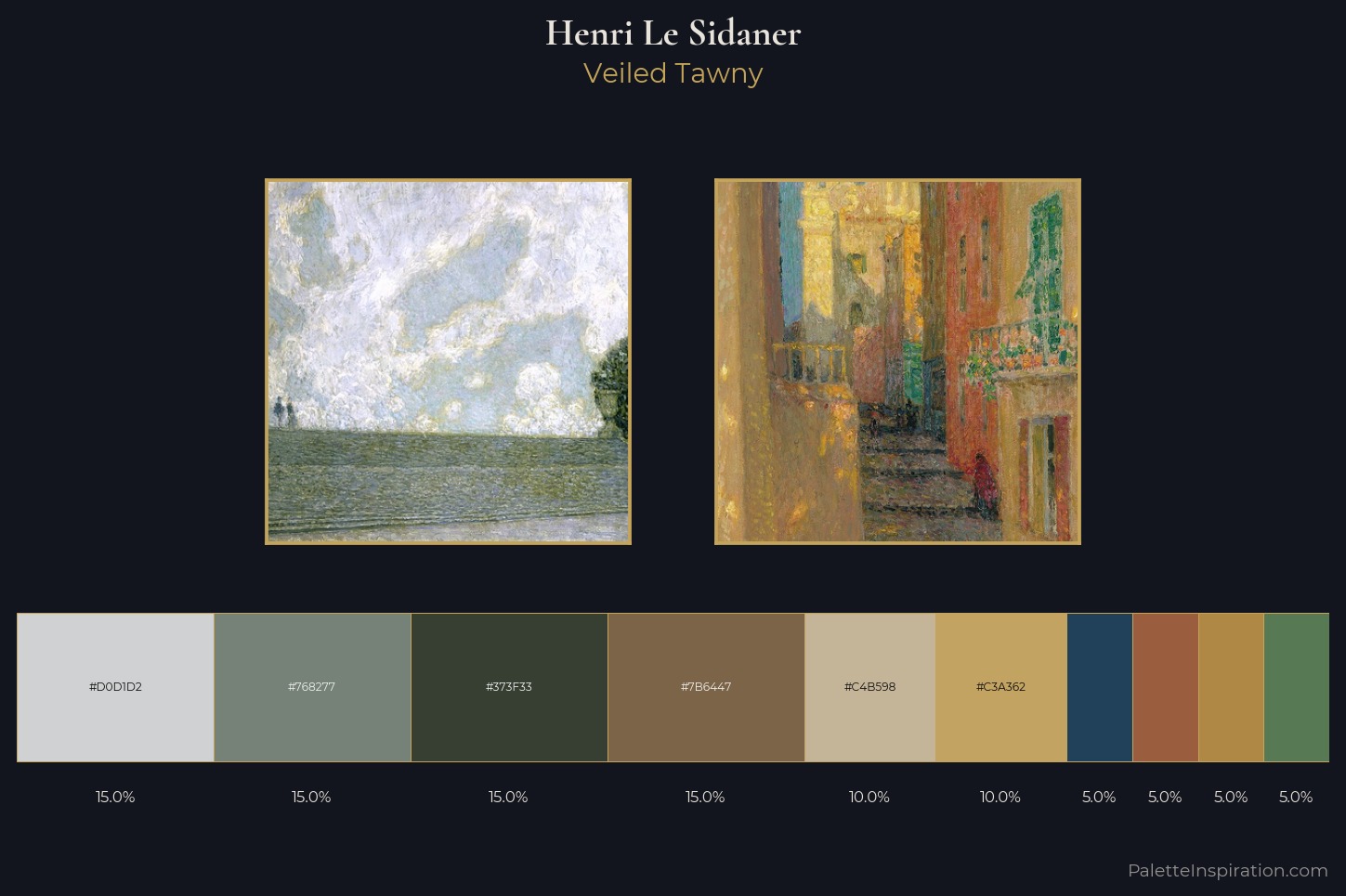 Henri Le Sidaner Master Palette — Veiled Tawny