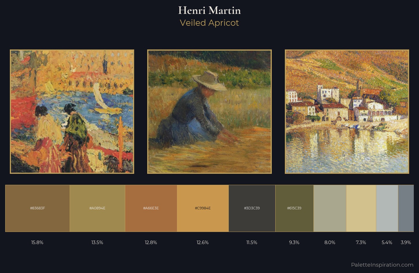Henri Martin Palette 4 — Veiled Apricot