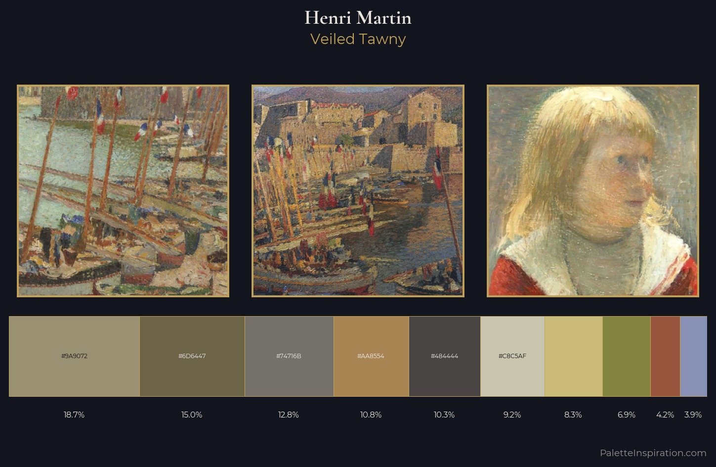 Henri Martin Palette 6 — Veiled Tawny