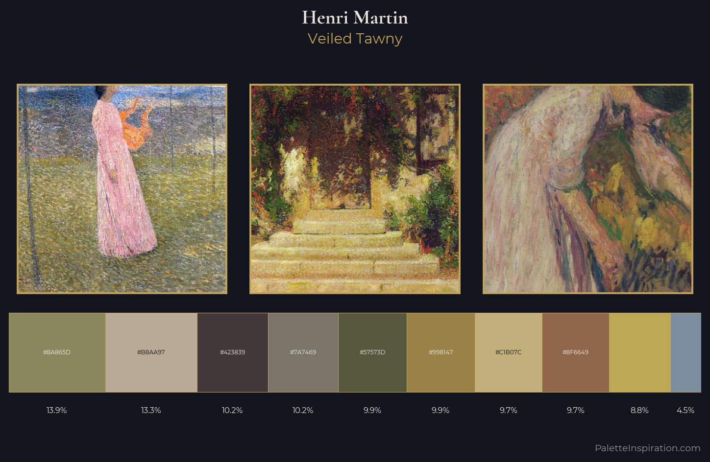 Henri Martin Palette 8 — Veiled Tawny