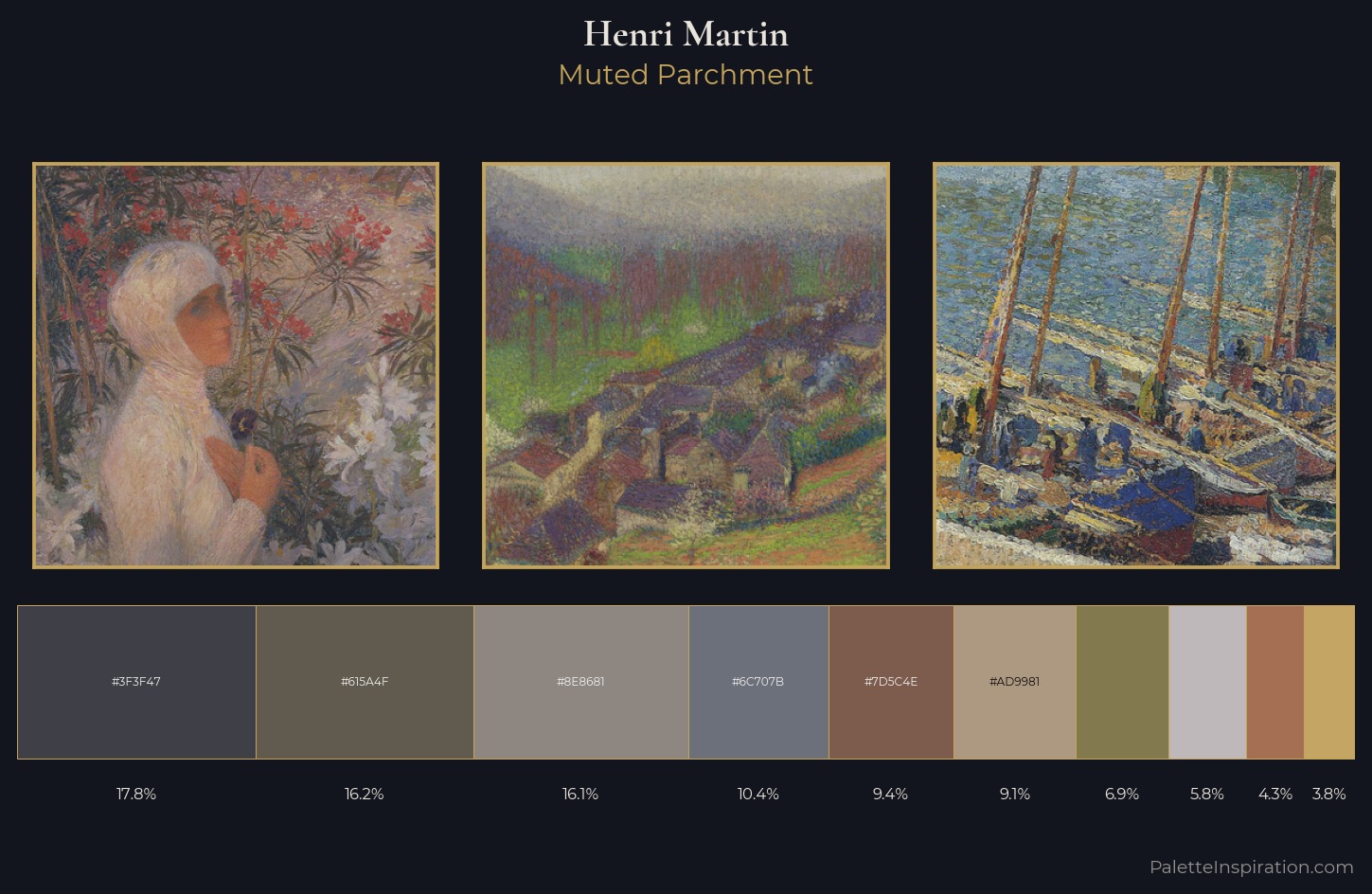 Henri Martin Palette 9 — Muted Parchment