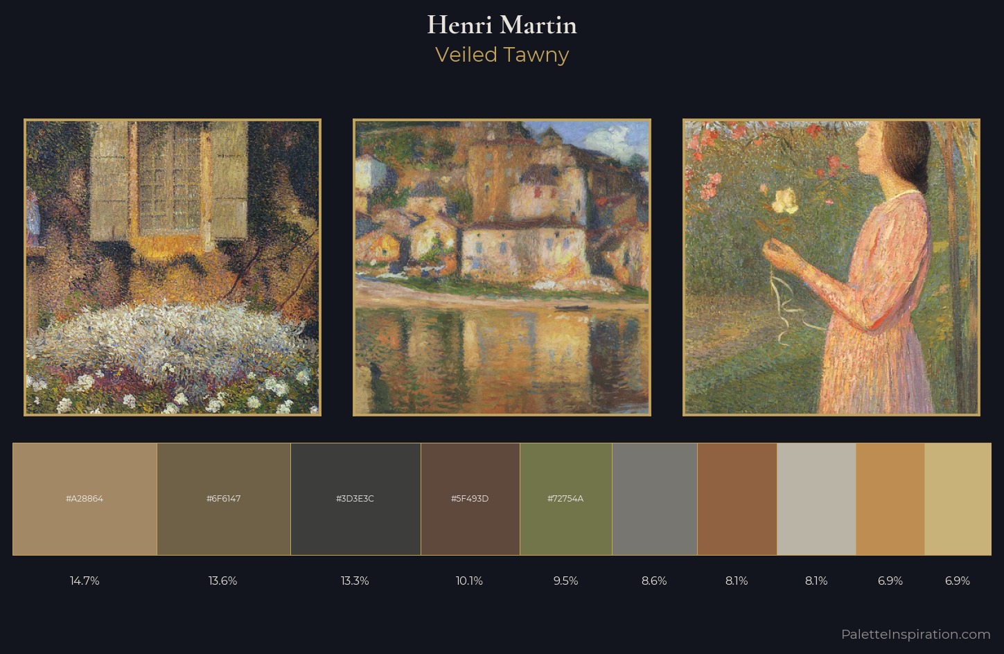 Henri Martin Palette 11 — Veiled Tawny