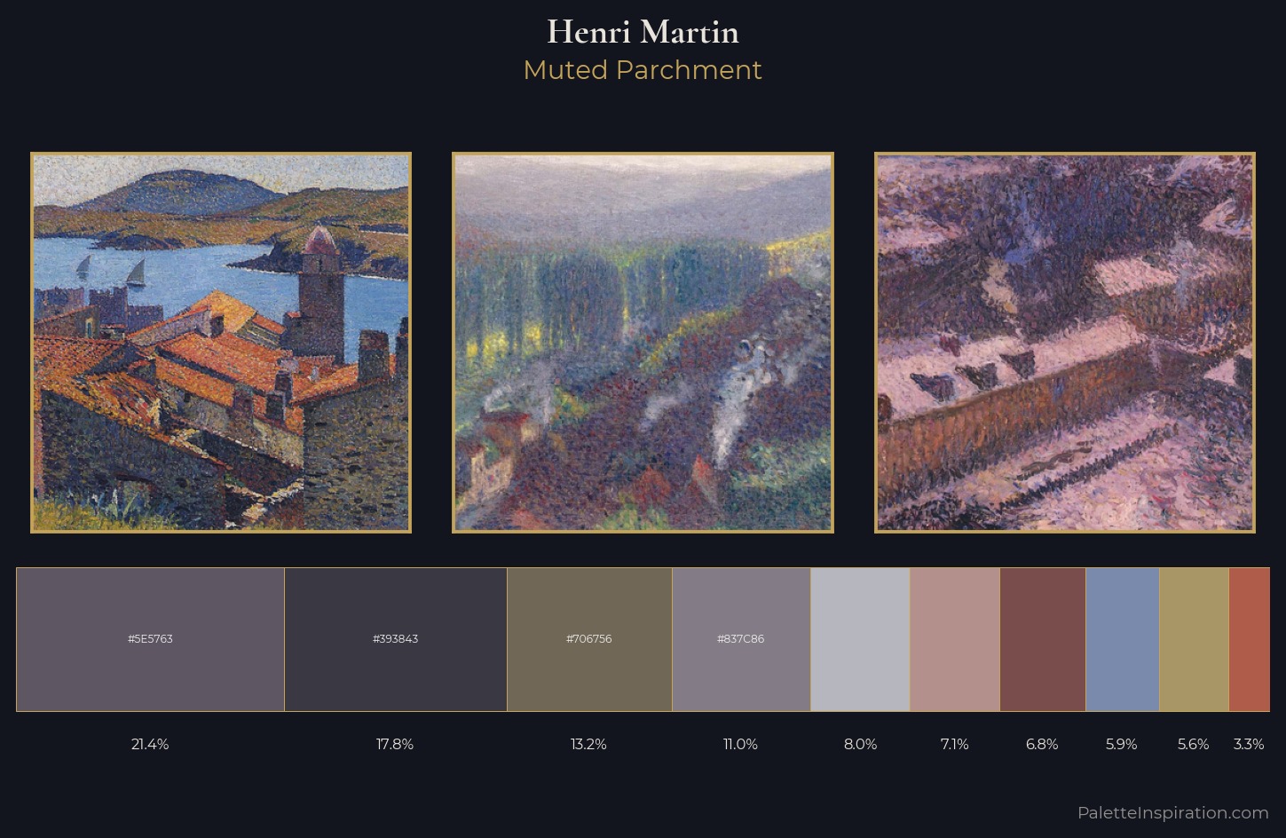 Henri Martin Palette 12 — Muted Parchment