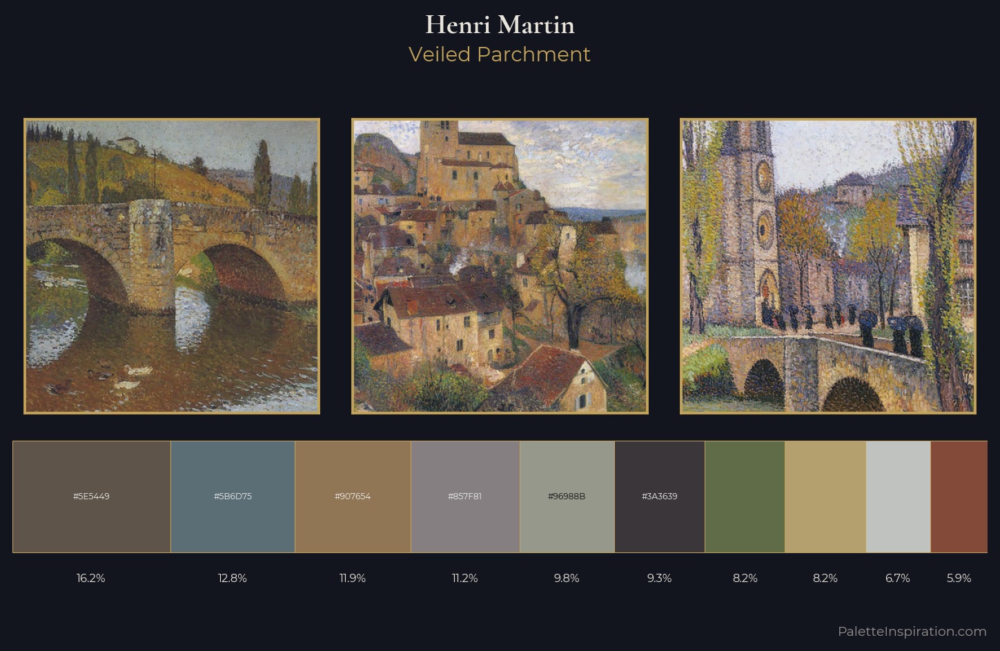 Henri Martin Palette 15 — Veiled Parchment