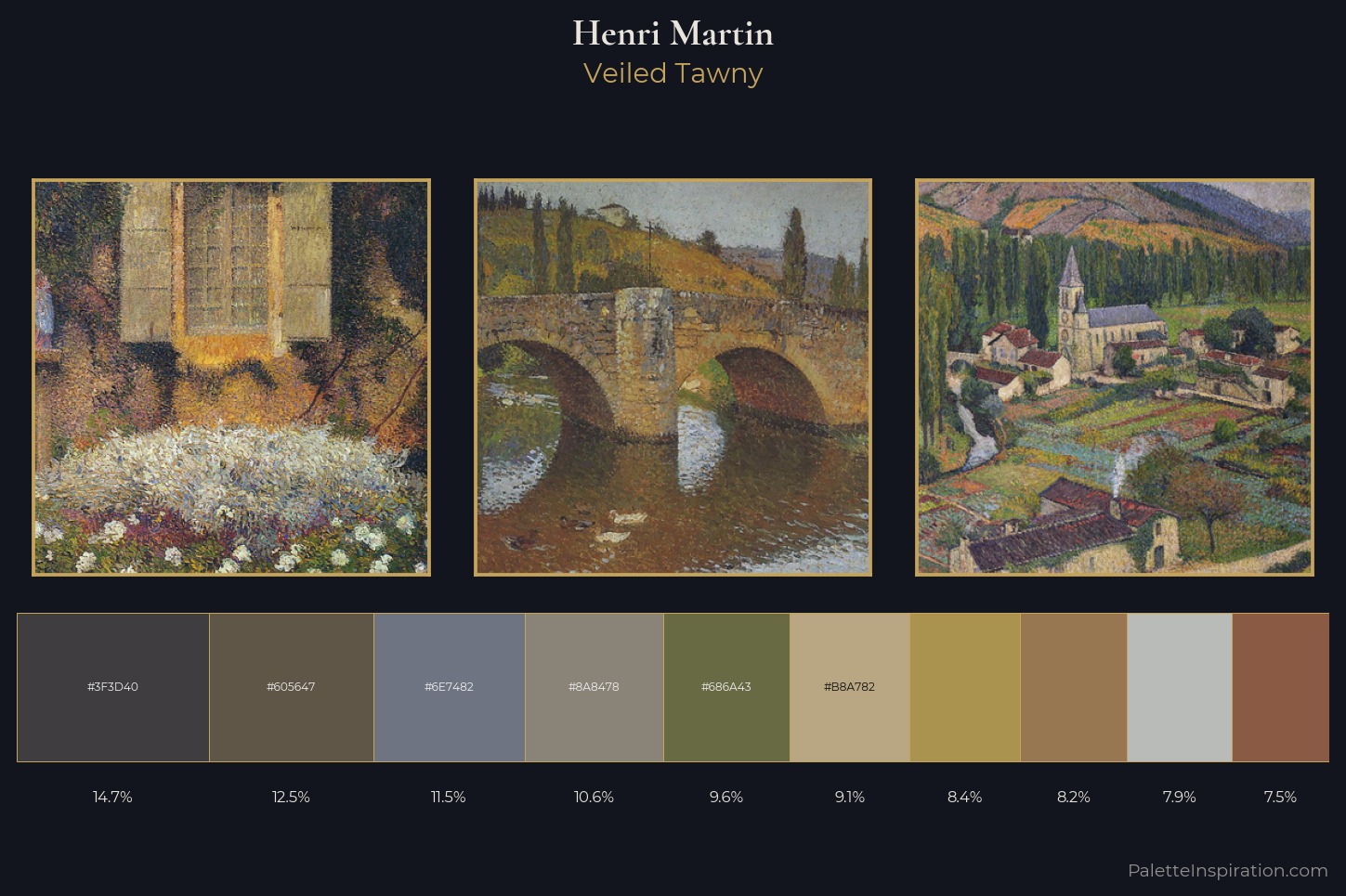 Henri Martin Master Palette — Veiled Tawny