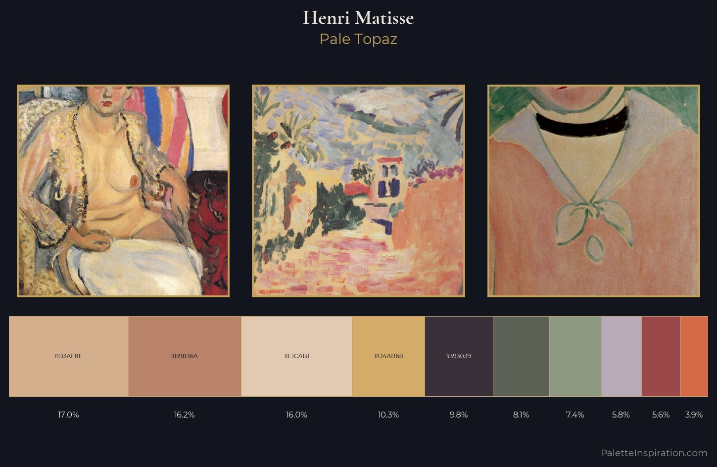 Henri Matisse Palette 3 — Pale Topaz