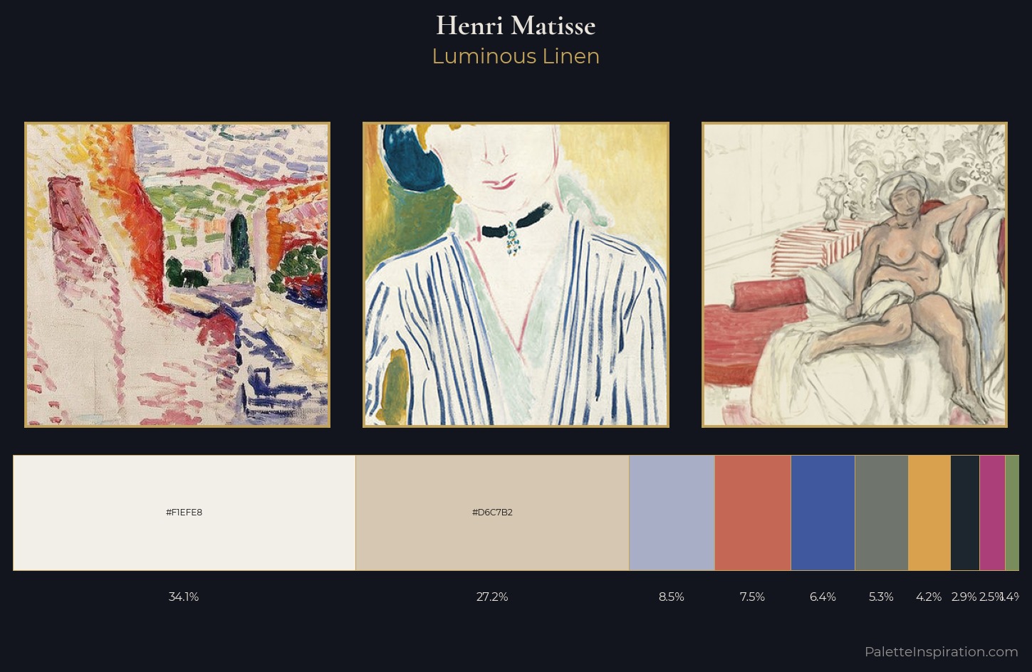 Henri Matisse Palette 4 — Luminous Linen