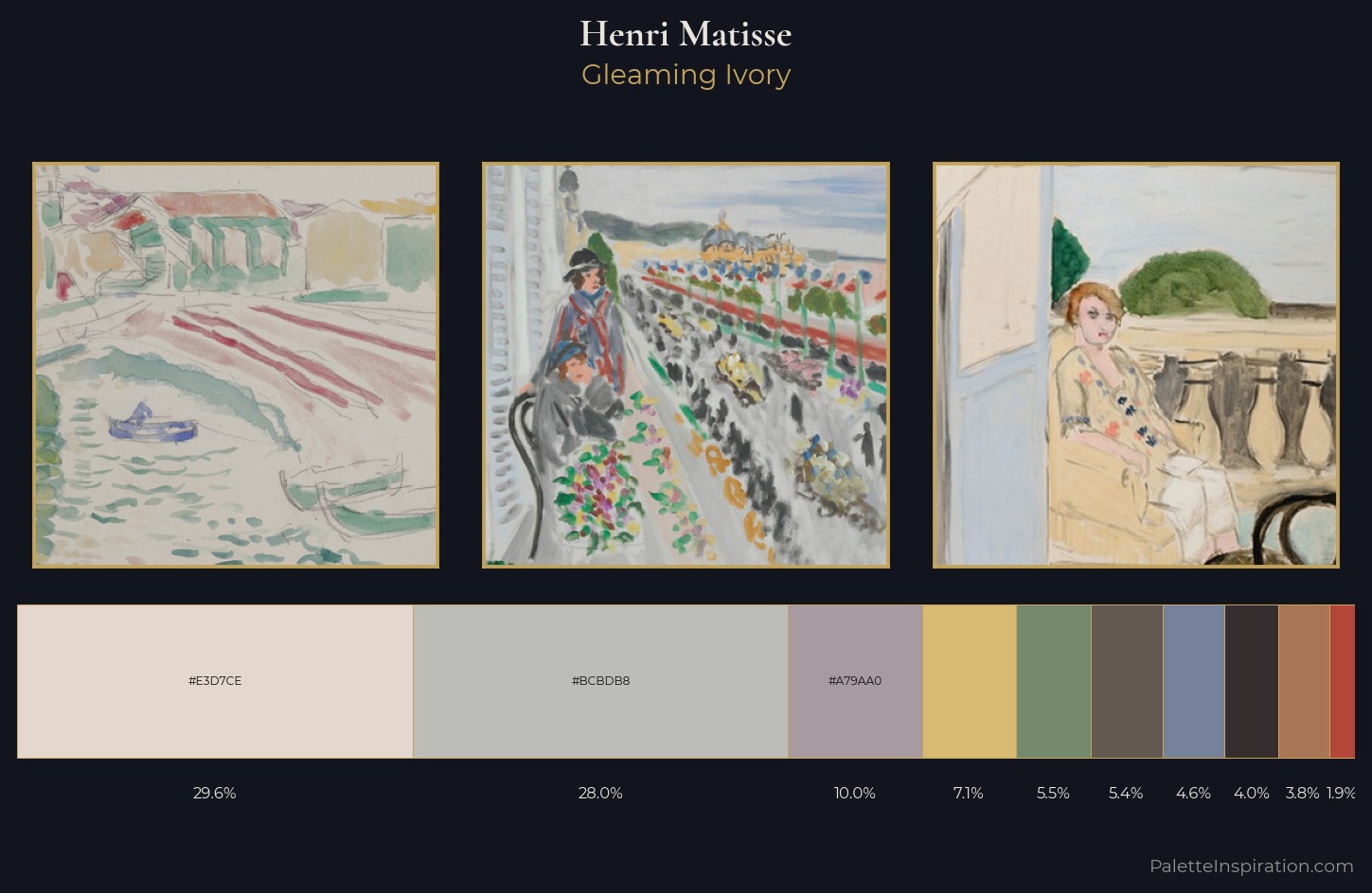 Henri Matisse Palette 6 — Gleaming Ivory