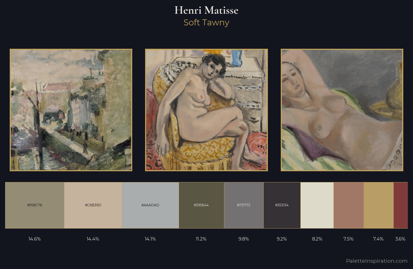Henri Matisse Palette 12 — Soft Tawny