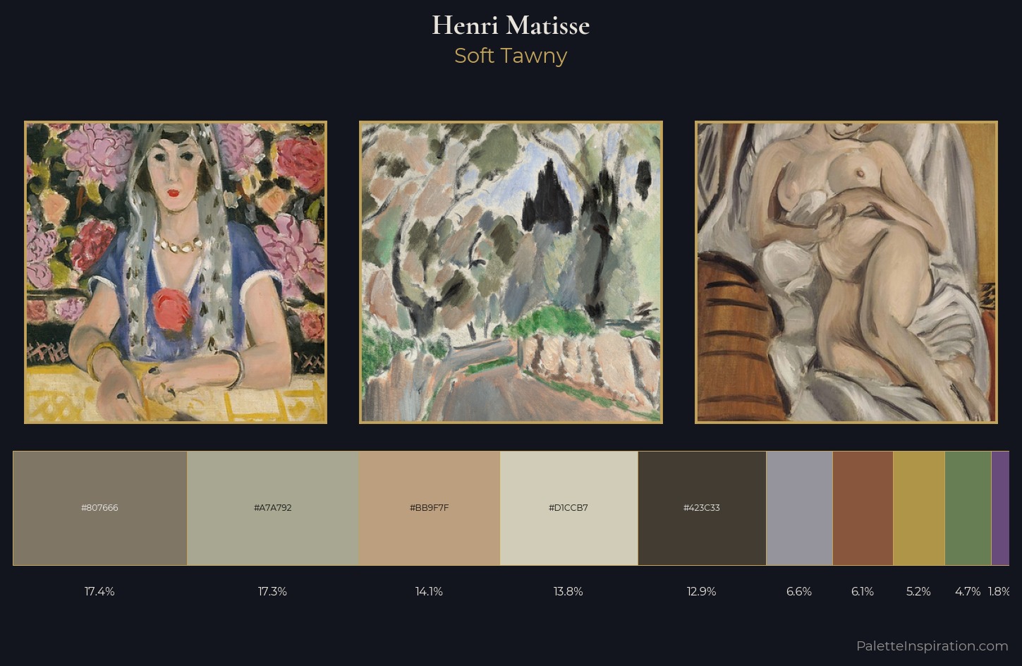 Henri Matisse Palette 14 — Soft Tawny