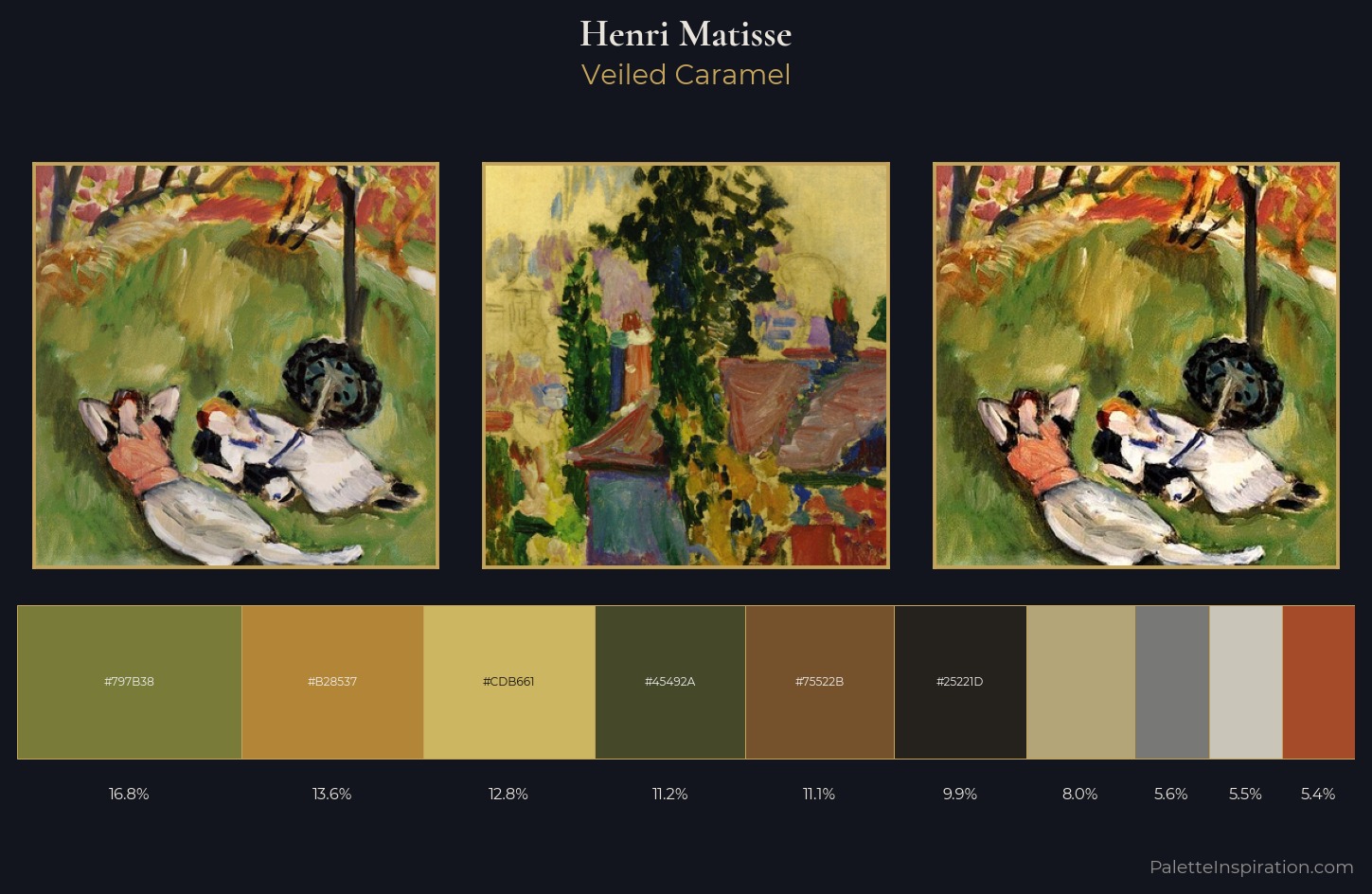 Henri Matisse Palette 24 — Veiled Caramel