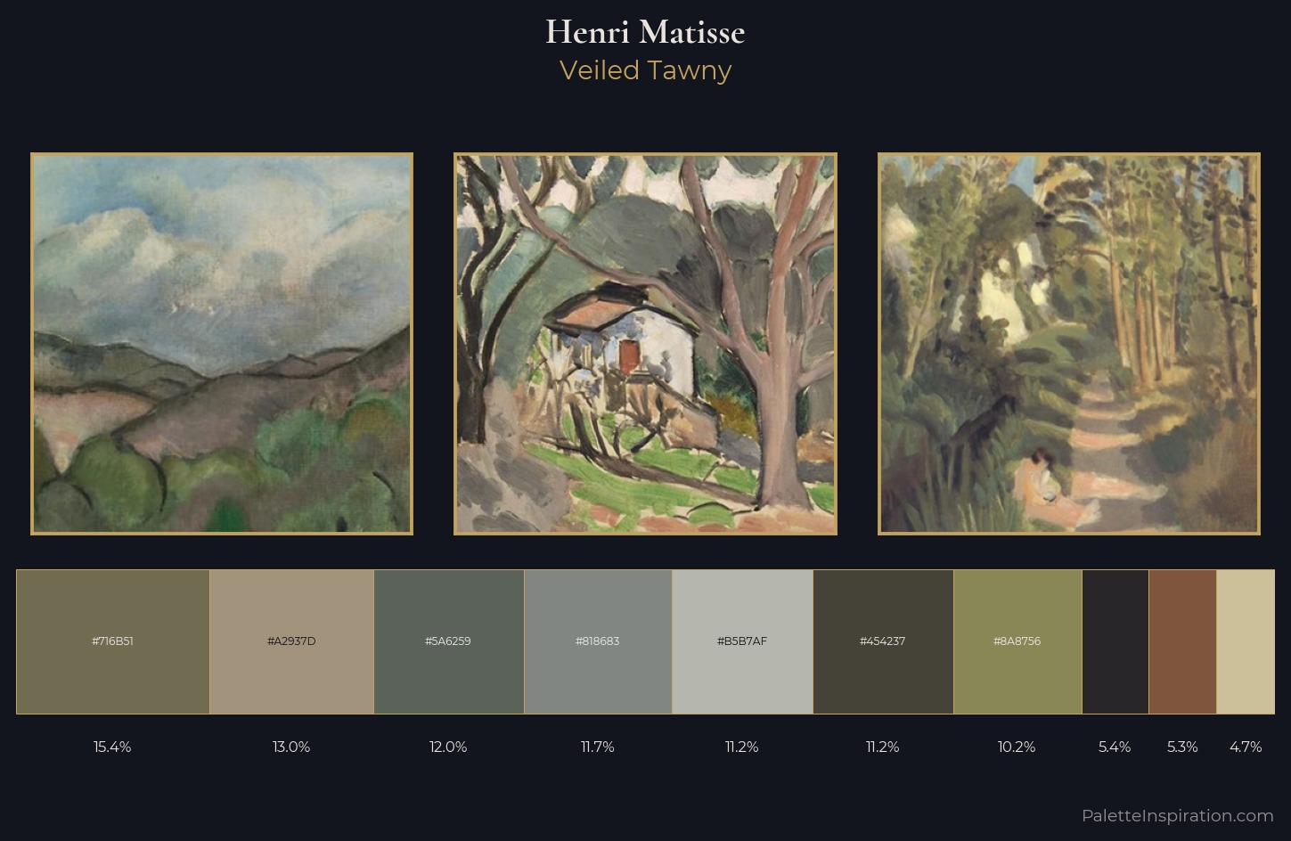 Henri Matisse Palette 25 — Veiled Tawny
