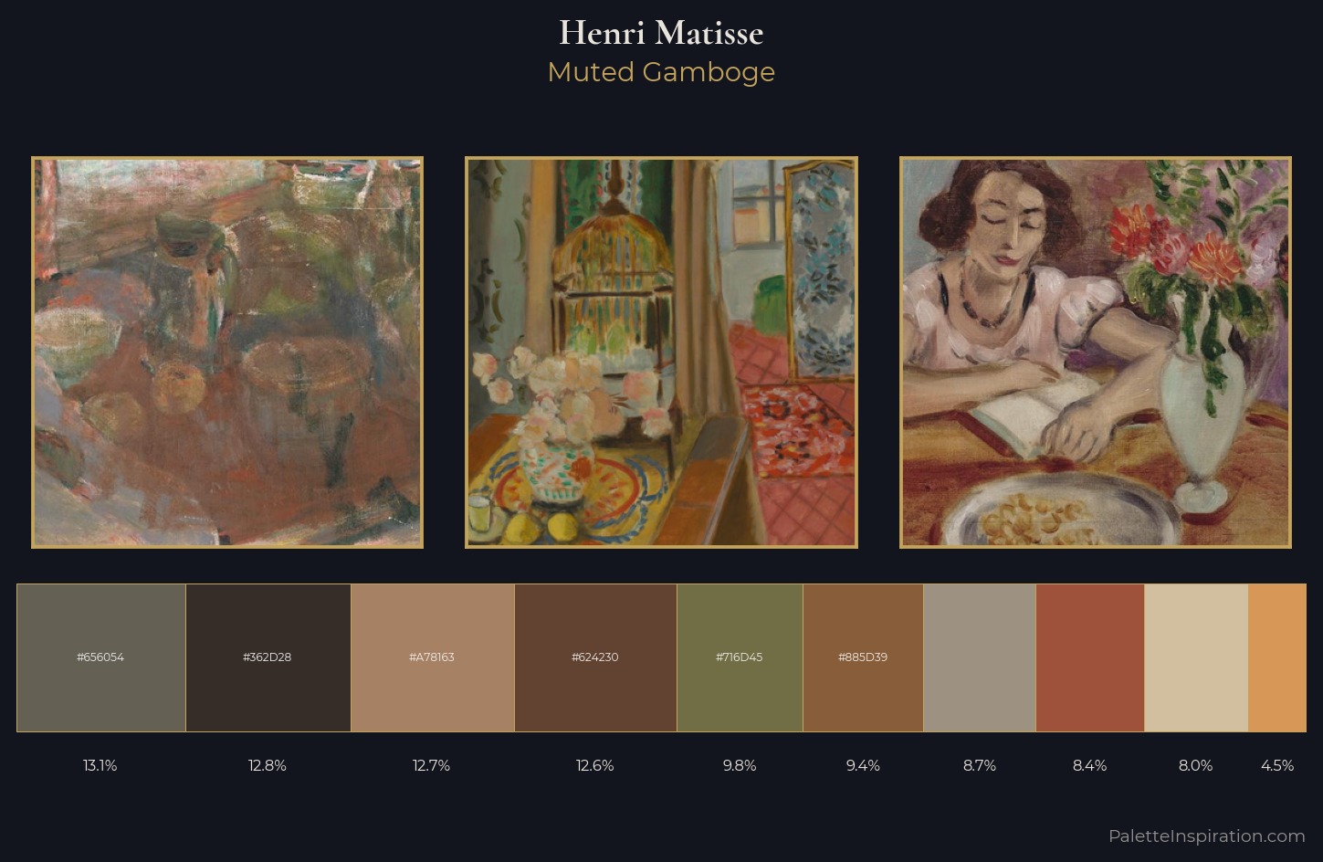 Henri Matisse Palette 26 — Muted Gamboge