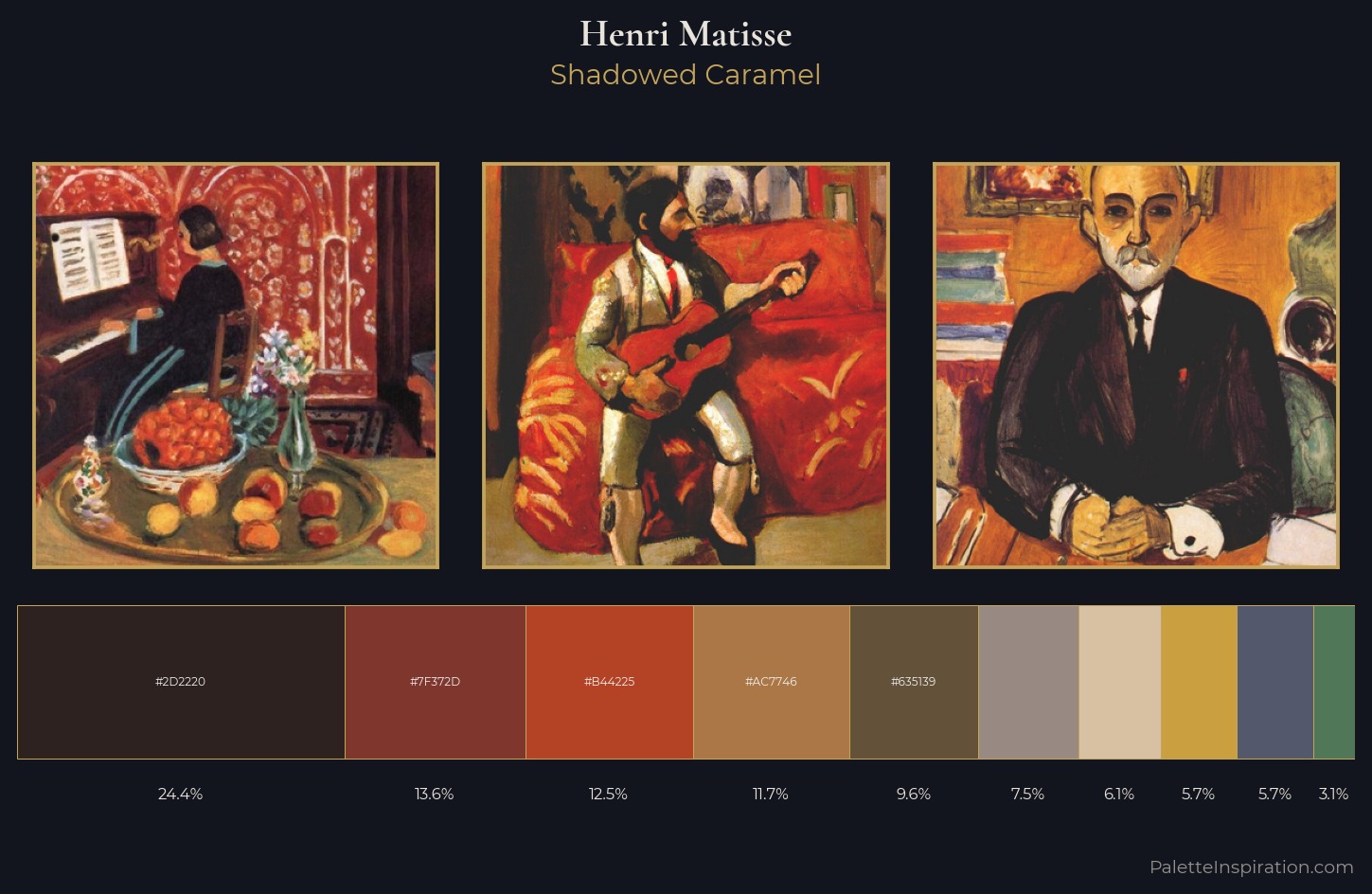 Henri Matisse Palette 28 — Shadowed Caramel