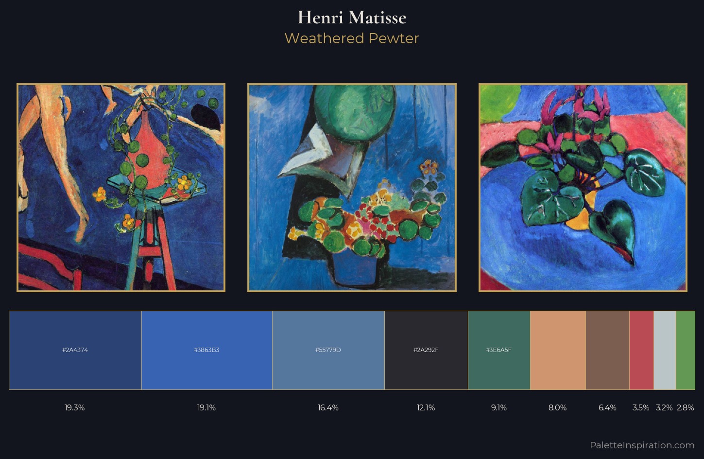 Henri Matisse Palette 29 — Weathered Pewter