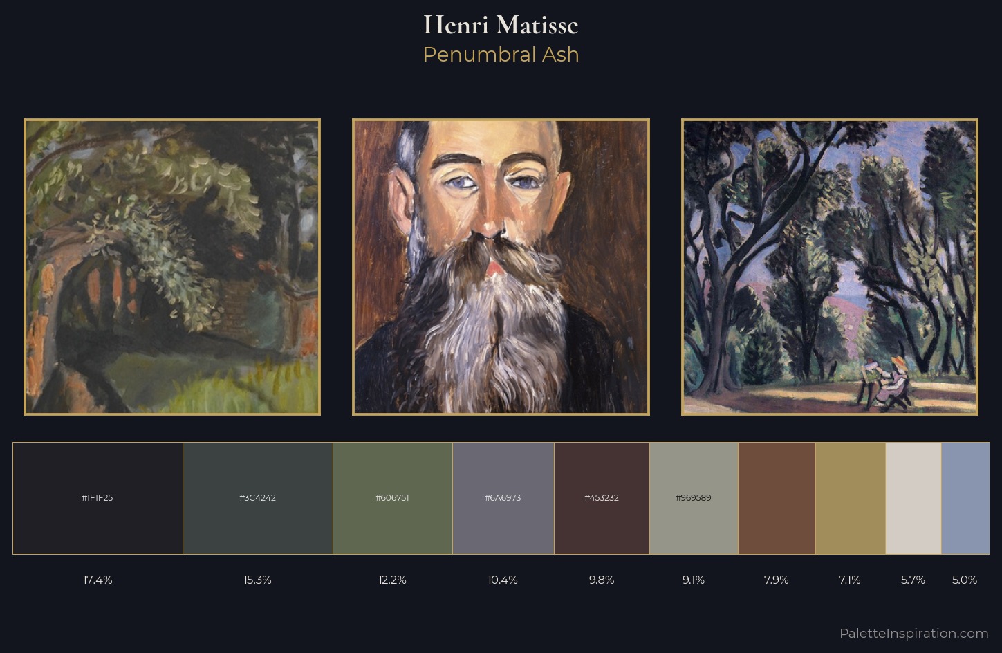 Henri Matisse Palette 30 — Penumbral Ash