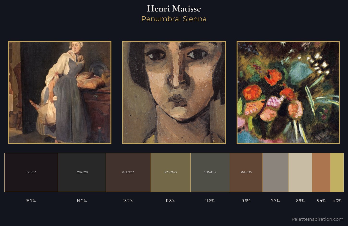 Henri Matisse Palette 31 — Penumbral Sienna