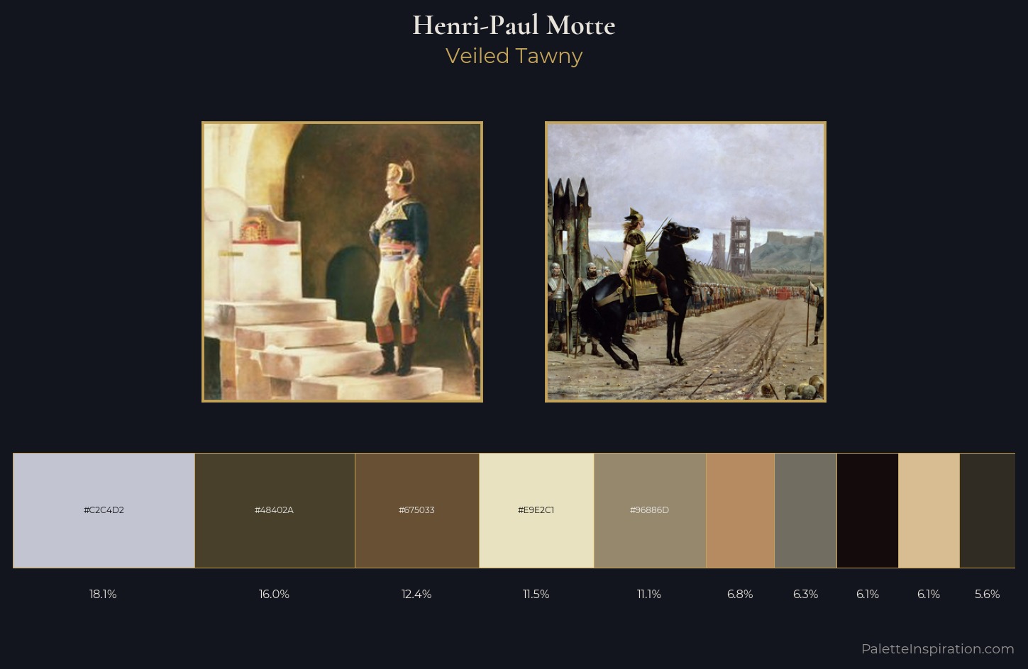 Henri-Paul Motte Palette 2 — Veiled Tawny