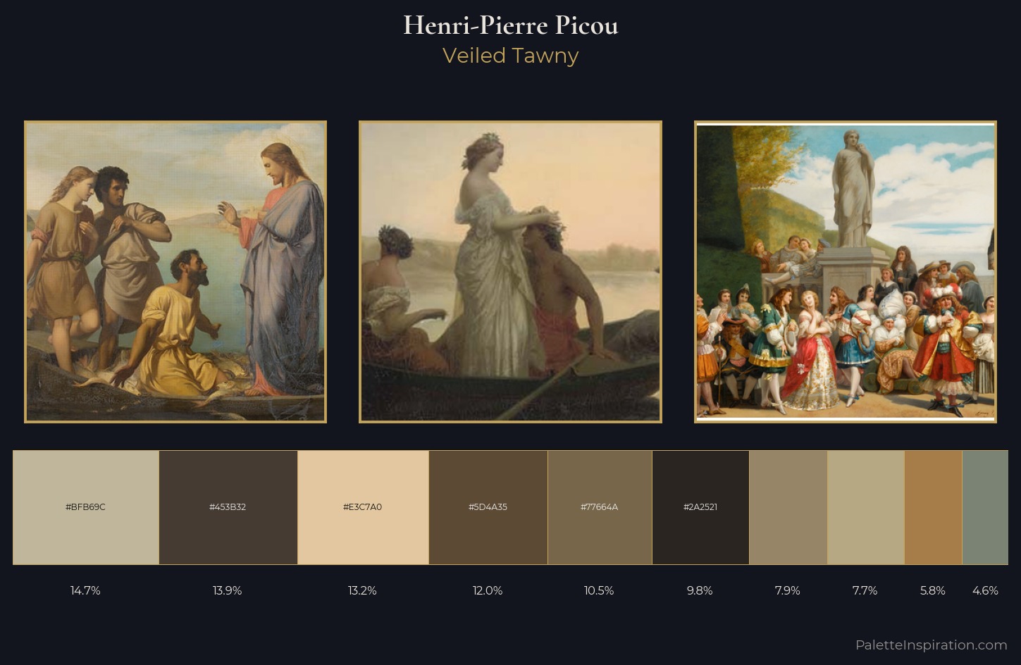 Henri-Pierre Picou Palette 3 — Veiled Tawny