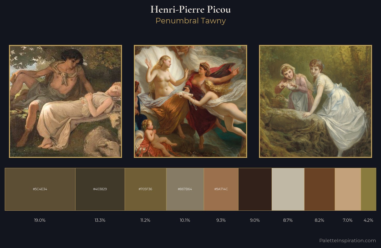 Henri-Pierre Picou Palette 5 — Penumbral Tawny