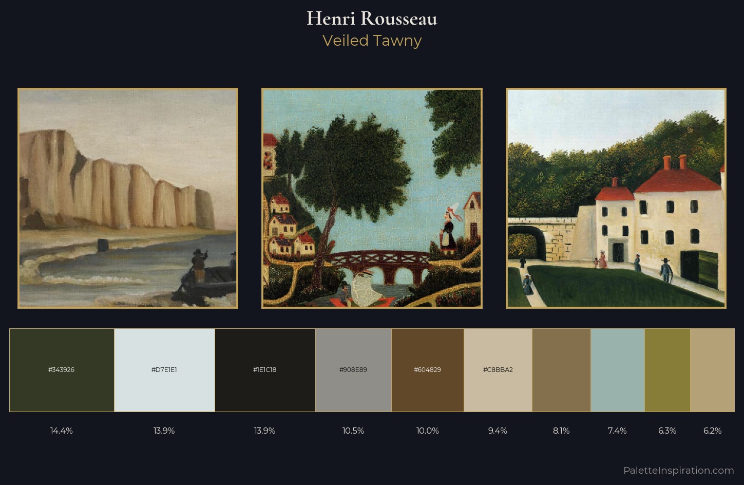 Henri Rousseau Palette 2 — Veiled Tawny