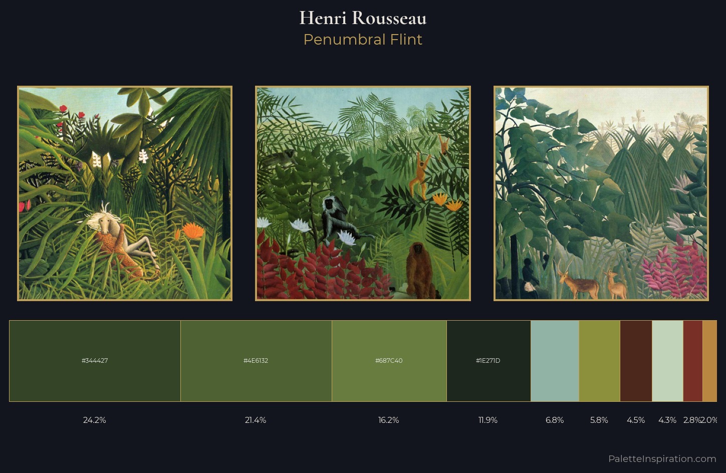 Henri Rousseau Palette 8 — Penumbral Flint