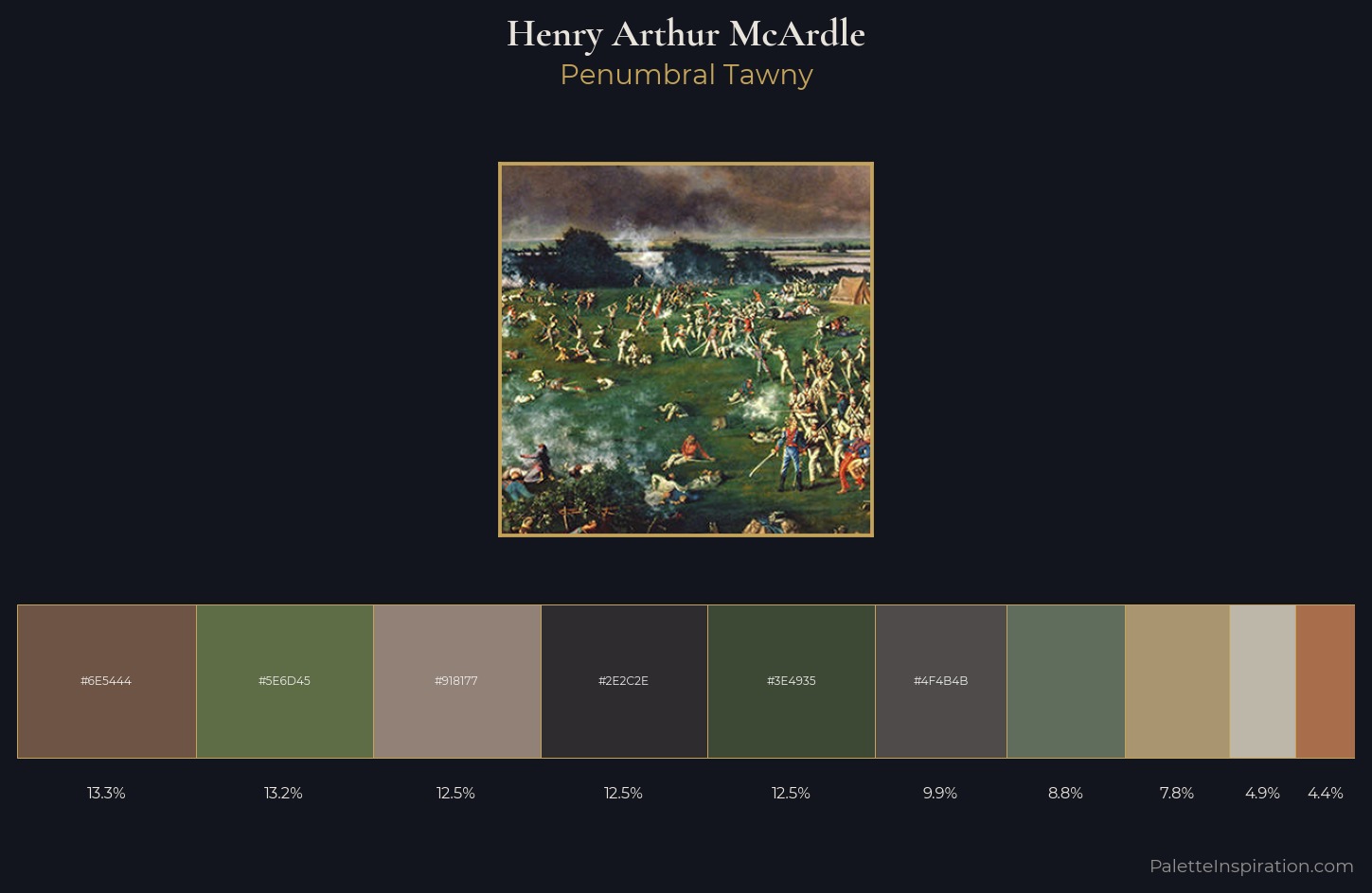 Henry Arthur McArdle Palette 1 — Penumbral Tawny