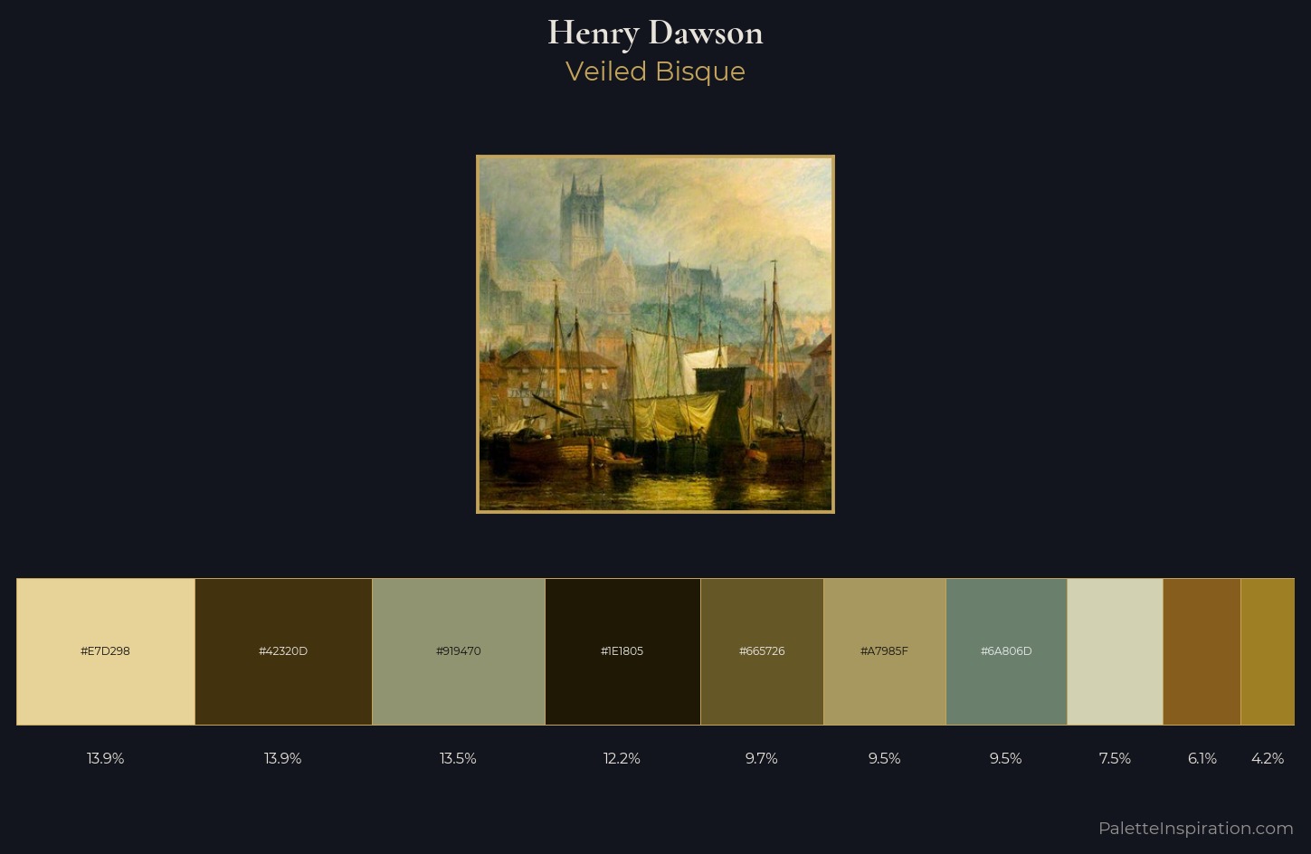 Henry Dawson Palette 1 — Veiled Bisque