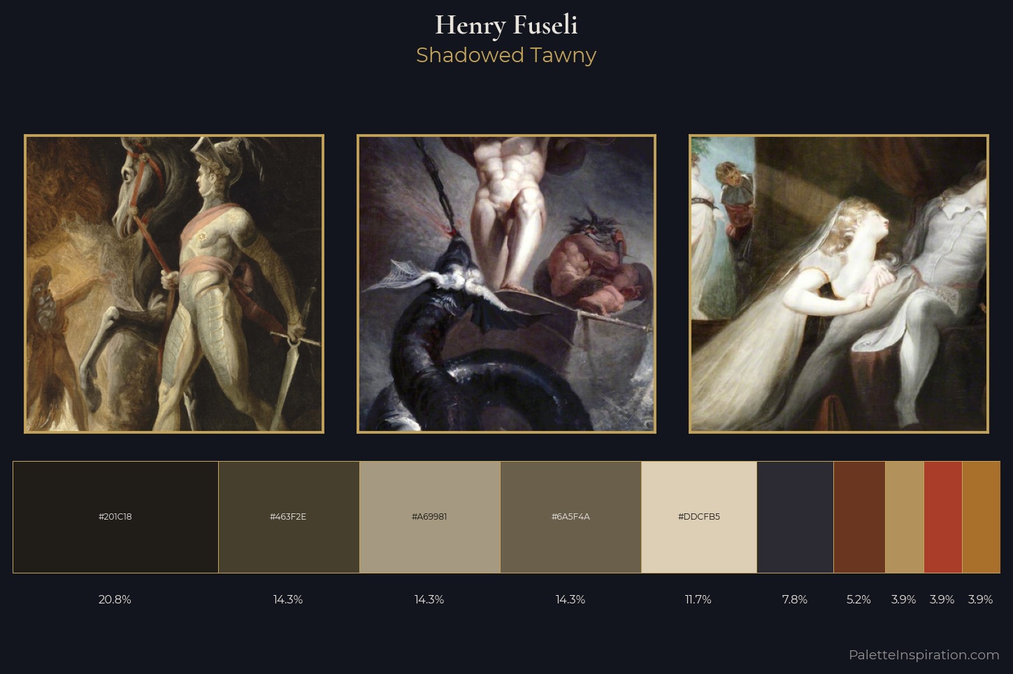 Henry Fuseli Master Palette — Shadowed Tawny