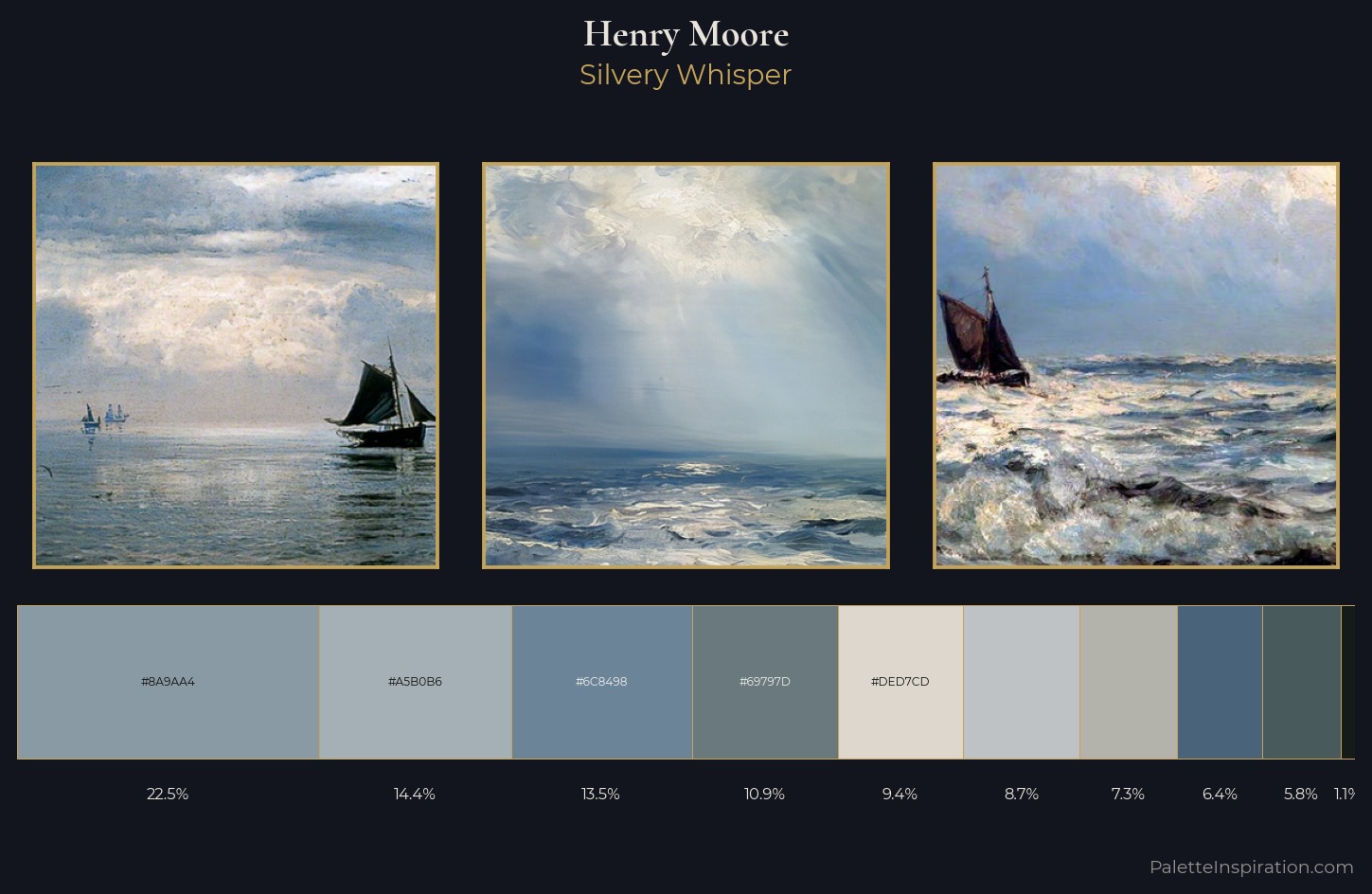 Henry Moore Palette 1 — Silvery Whisper