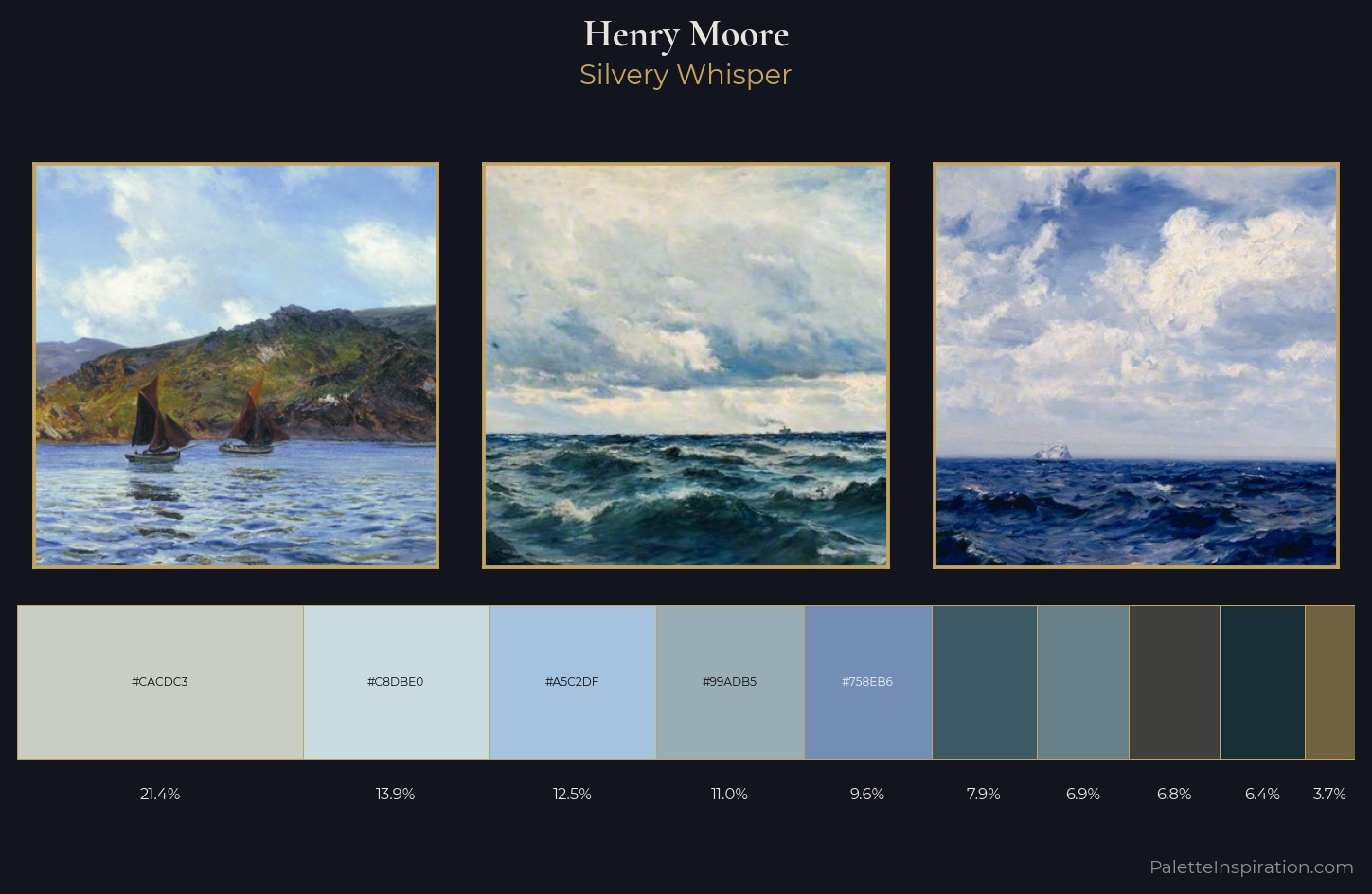Henry Moore Palette 2 — Silvery Whisper