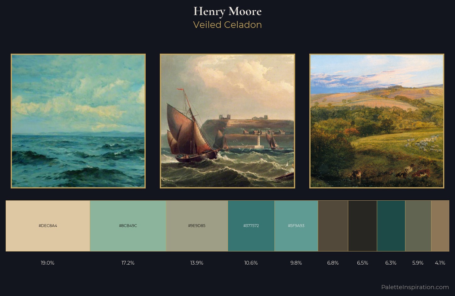 Henry Moore Palette 5 — Veiled Celadon