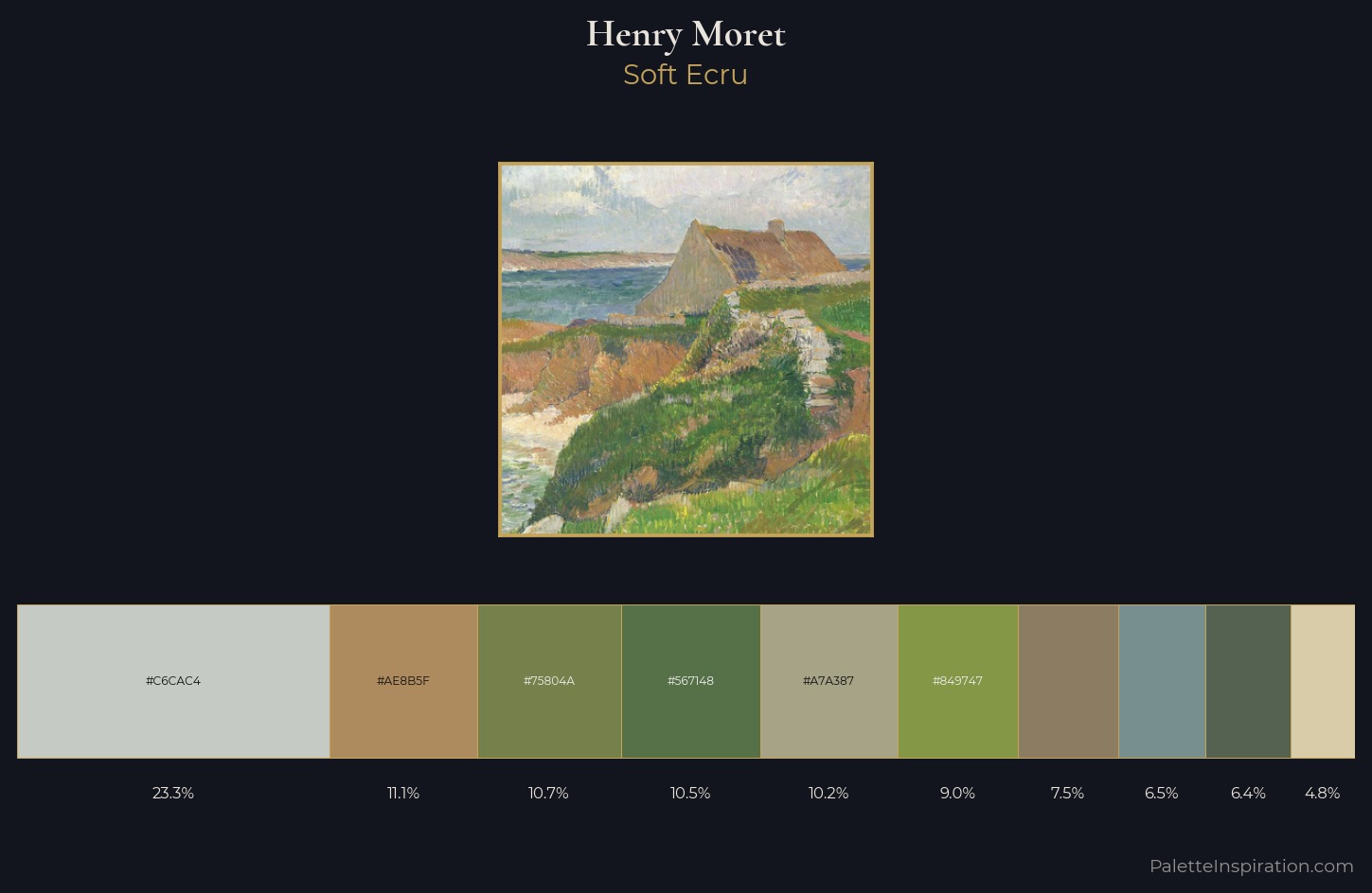 Henry Moret Palette 1 — Soft Ecru