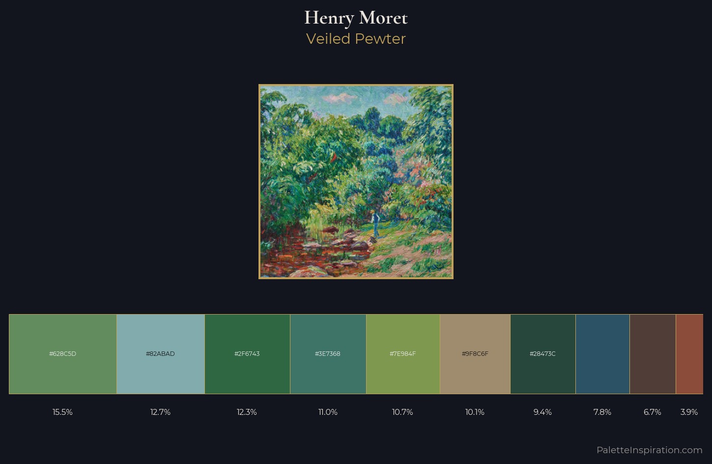 Henry Moret Palette 4 — Veiled Pewter