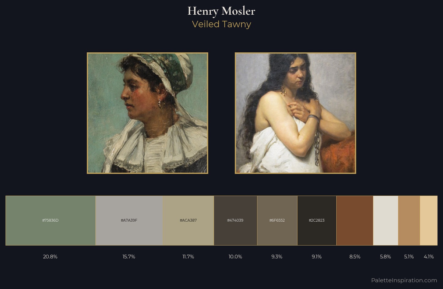 Henry Mosler Palette 1 — Veiled Tawny