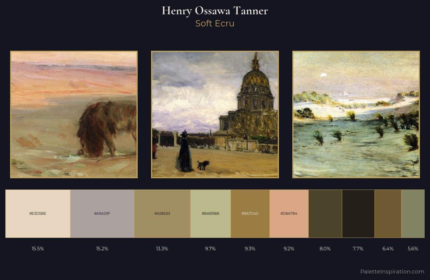 Henry Ossawa Tanner Palette 3 — Soft Ecru
