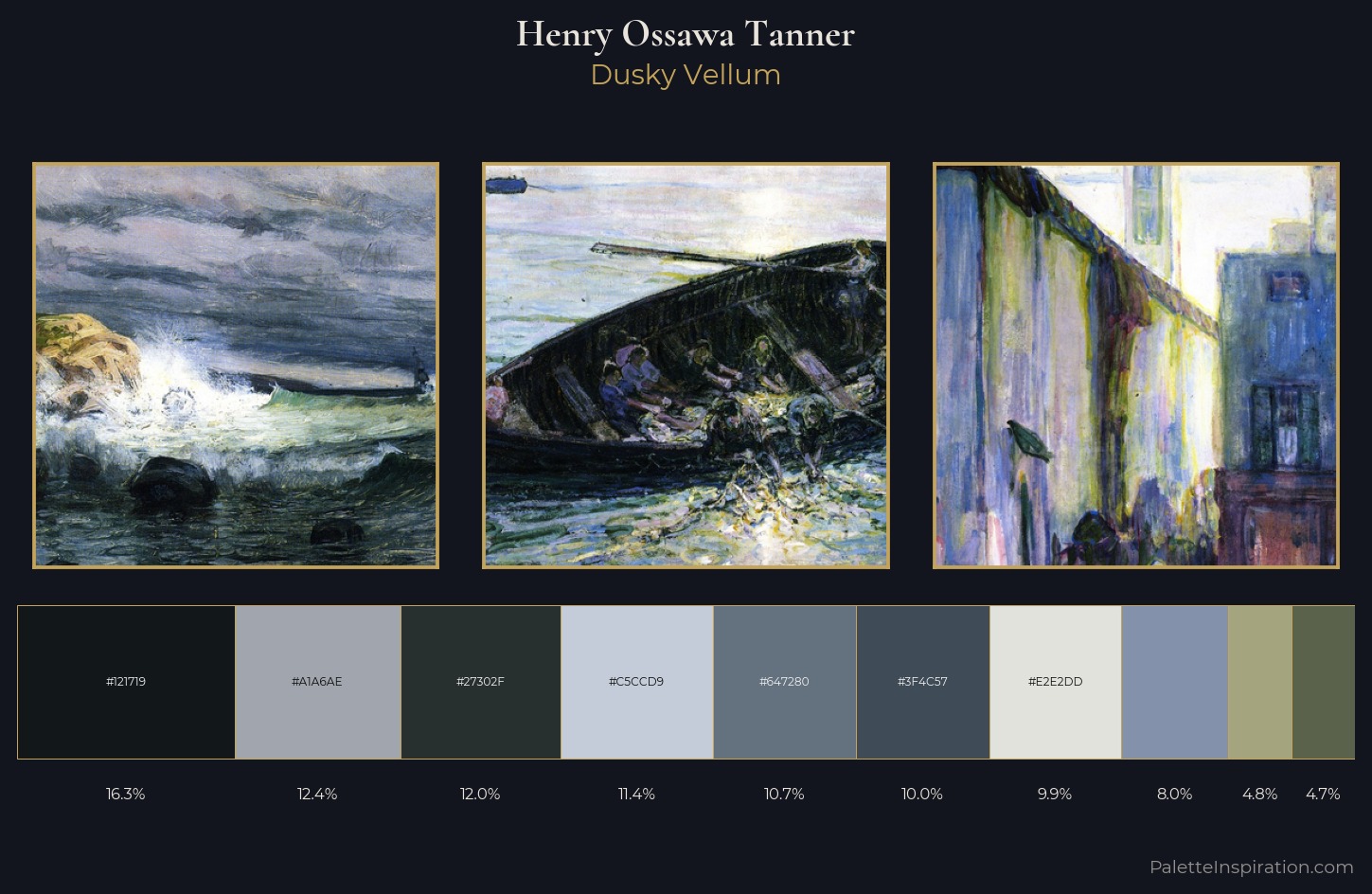 Henry Ossawa Tanner Palette 4 — Dusky Vellum