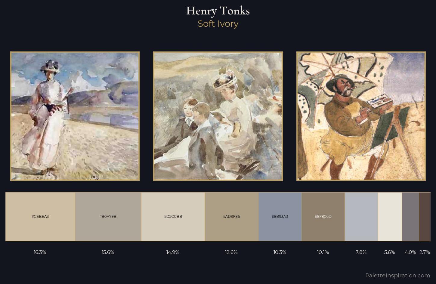 Henry Tonks Palette 1 — Soft Ivory