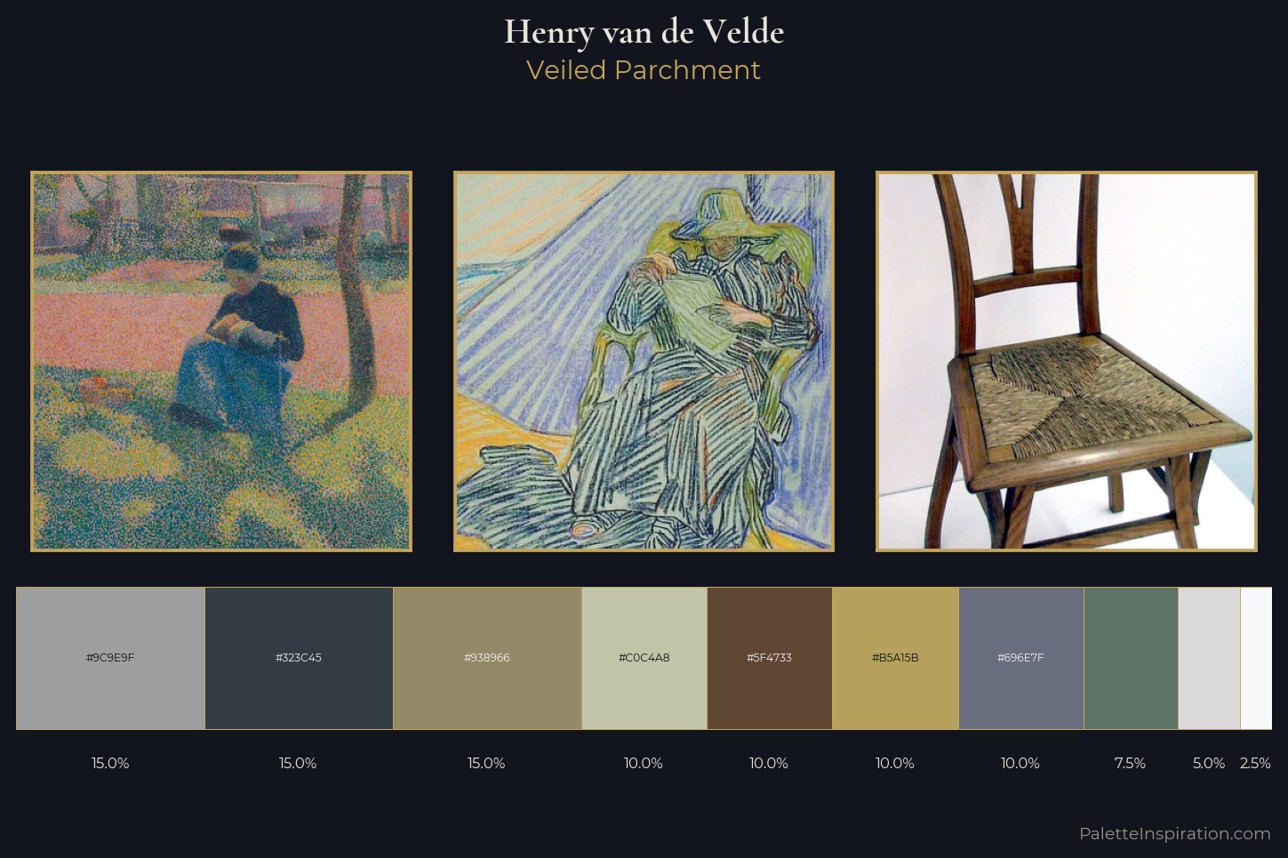 Henry van de Velde Master Palette — Veiled Parchment