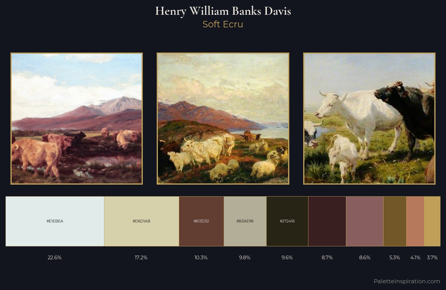 Henry William Banks Davis Palette 3 — Soft Ecru