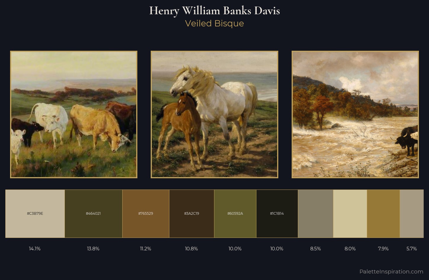 Henry William Banks Davis Palette 6 — Veiled Bisque
