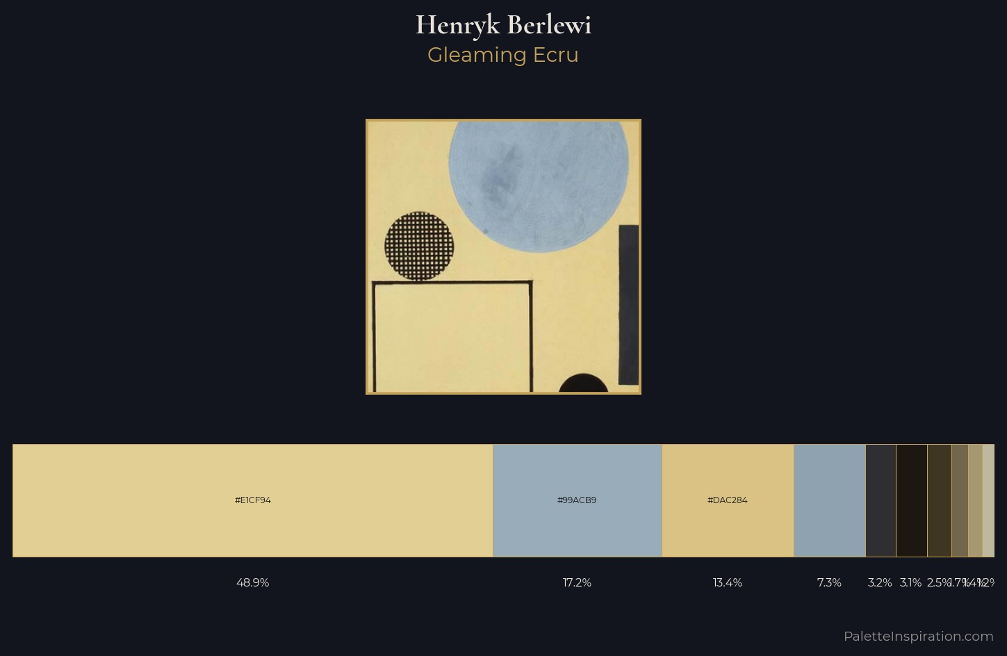 Henryk Berlewi Palette 1 — Gleaming Ecru