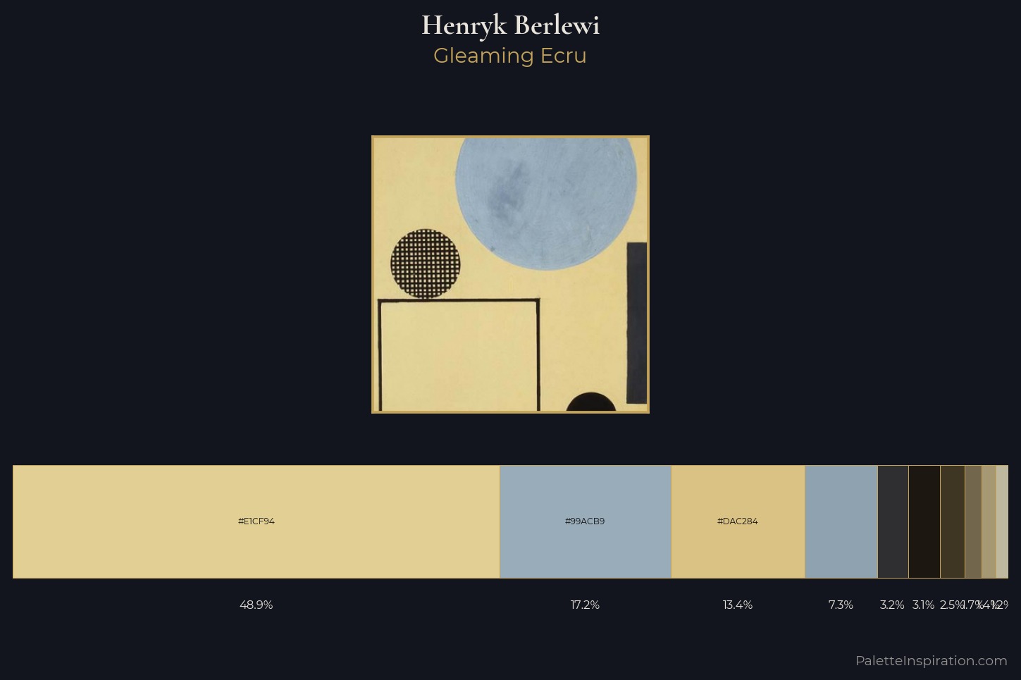 Henryk Berlewi Master Palette — Gleaming Ecru