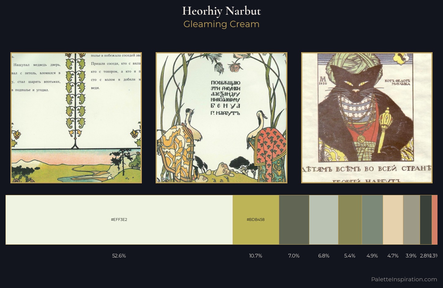 Heorhiy Narbut Palette 3 — Gleaming Cream